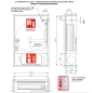 Mobile Preview: Wandhydrantenschrank Typ S Wandhydrant Selbsthilfe, inkl. Feuerlöscherfach unten